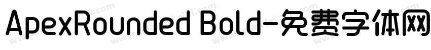 ApexRounded Bold字体转换